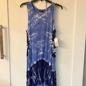 NWT ANA blue tie dye dress